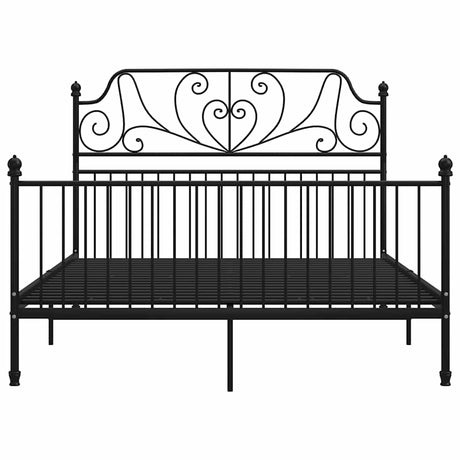 Vidaxl bedframe metaal zwart 140x200 cm