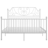 Vidaxl bedframe metaal wit 160x200 cm