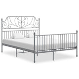 Vidaxl bedframe metaal grijs 160x200 cm