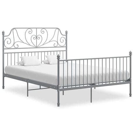 Vidaxl bedframe metaal grijs 160x200 cm