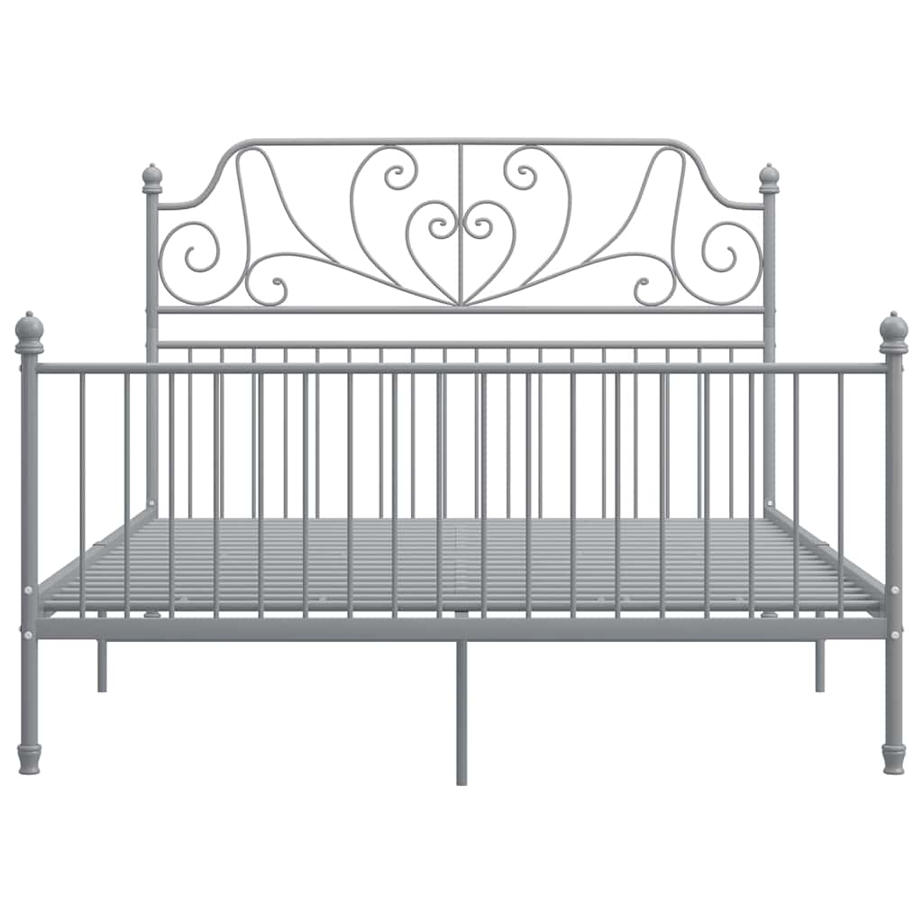 Vidaxl bedframe metaal grijs 160x200 cm
