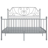 Vidaxl bedframe metaal grijs 160x200 cm