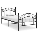 Vidaxl bedframe metaal zwart 90x200 cm