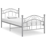 Vidaxl bedframe metaal grijs 90x200 cm