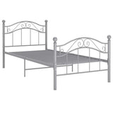 Vidaxl bedframe metaal grijs 90x200 cm