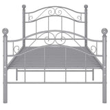 Vidaxl bedframe metaal grijs 90x200 cm