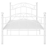 Vidaxl bedframe metaal wit 100x200 cm