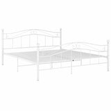 Vidaxl bedframe metaal wit 160x200 cm