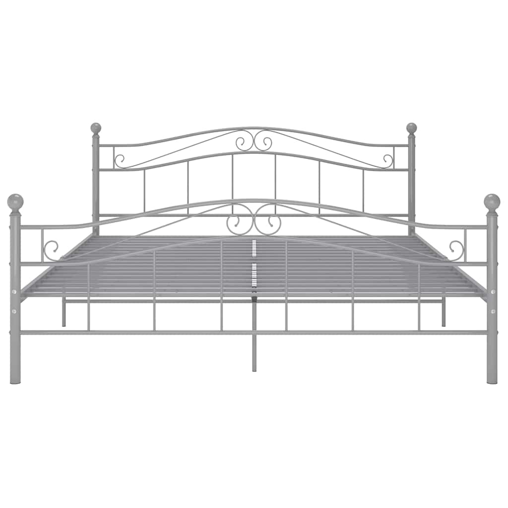 Vidaxl bedframe metaal grijs 160x200 cm