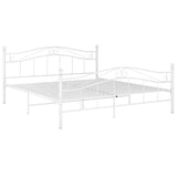 Vidaxl bedframe metaal wit 180x200 cm