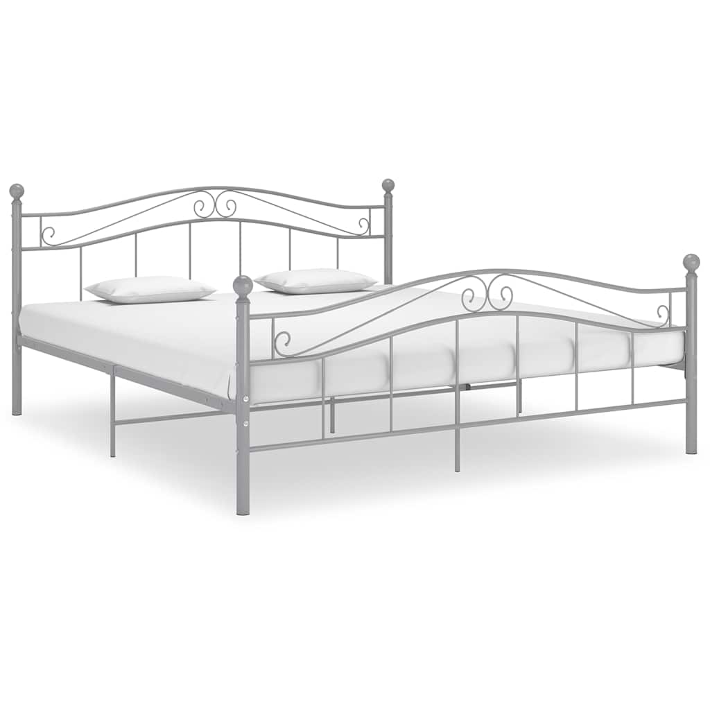 Vidaxl bedframe metaal grijs 180x200 cm
