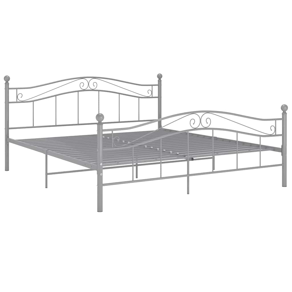 Vidaxl bedframe metaal grijs 180x200 cm