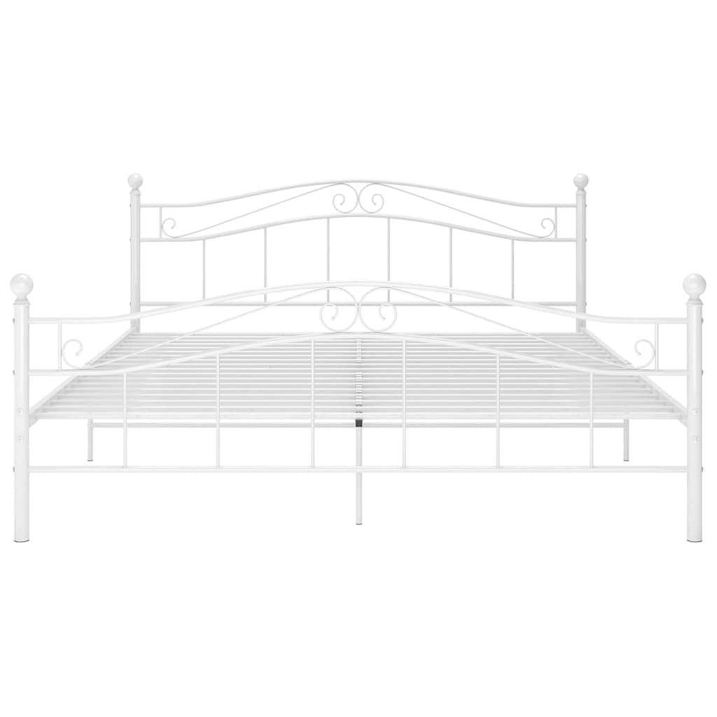 Vidaxl bedframe metaal wit 200x200 cm