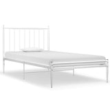 Vidaxl bedframe metaal wit 100x200 cm