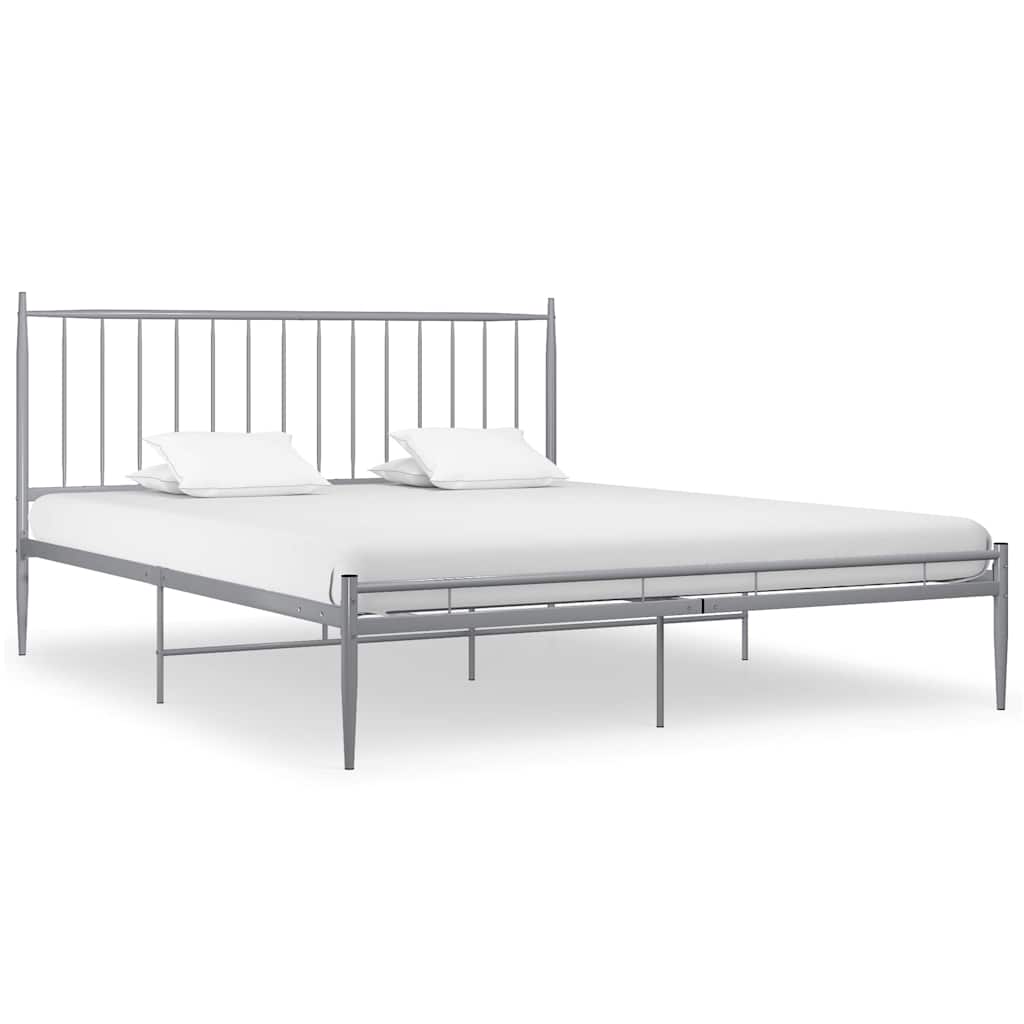 Vidaxl bedframe metaal grijs 180x200 cm