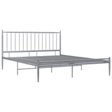 Vidaxl bedframe metaal grijs 180x200 cm