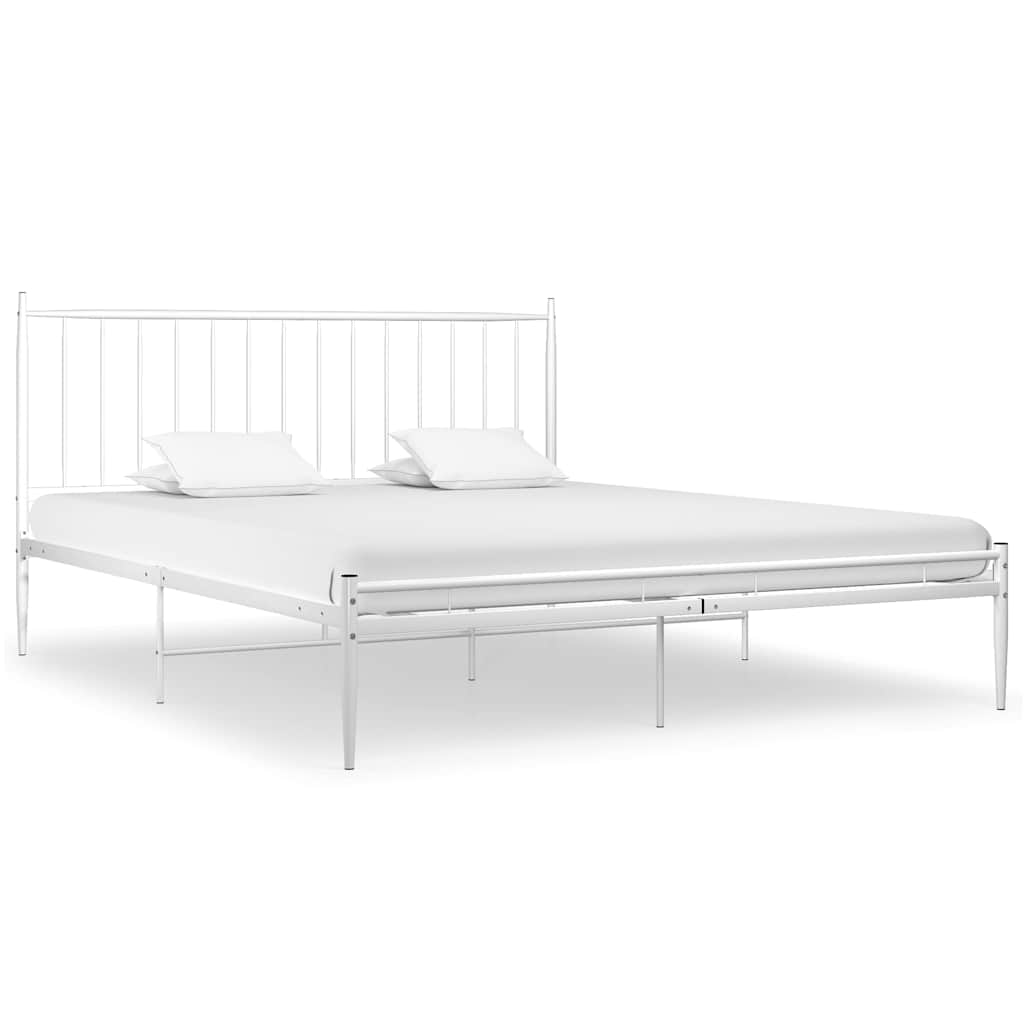 Vidaxl bedframe metaal wit 200x200 cm