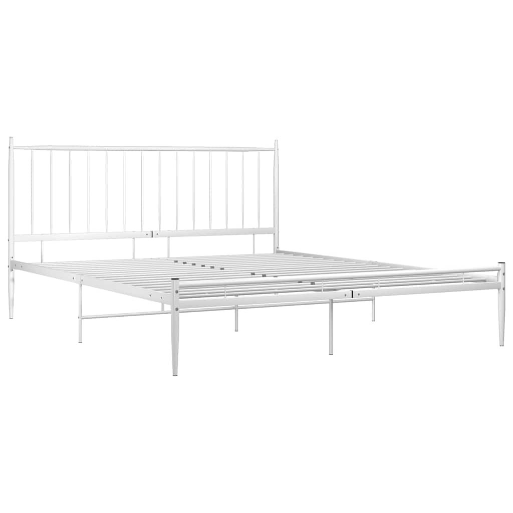 Vidaxl bedframe metaal wit 200x200 cm