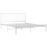 Vidaxl bedframe metaal wit 200x200 cm