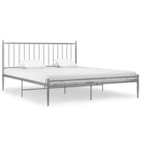 Vidaxl bedframe metaal grijs 200x200 cm