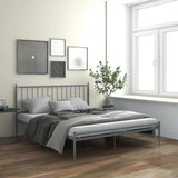Vidaxl bedframe metaal grijs 200x200 cm