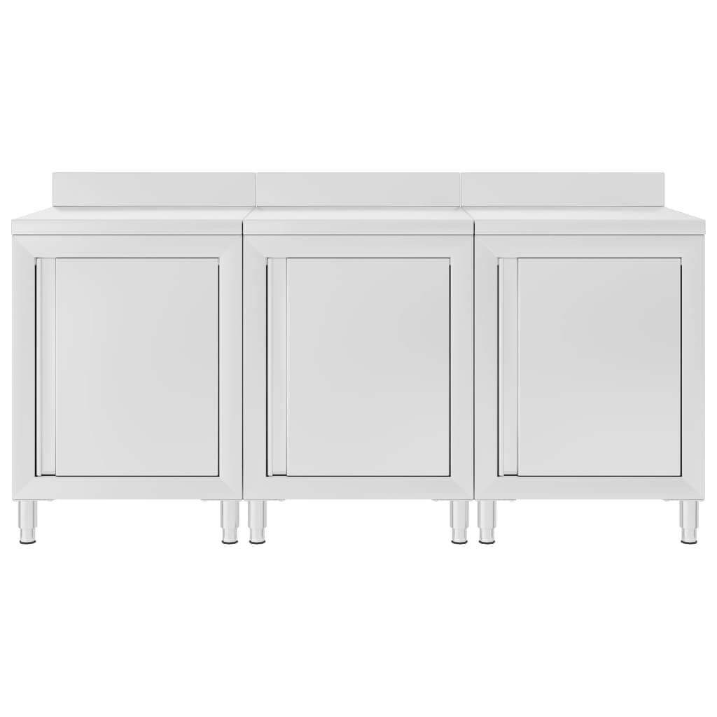 Vidaxl Worktafel Cabinet commercial 180x60x96 cm en acier inoxydable