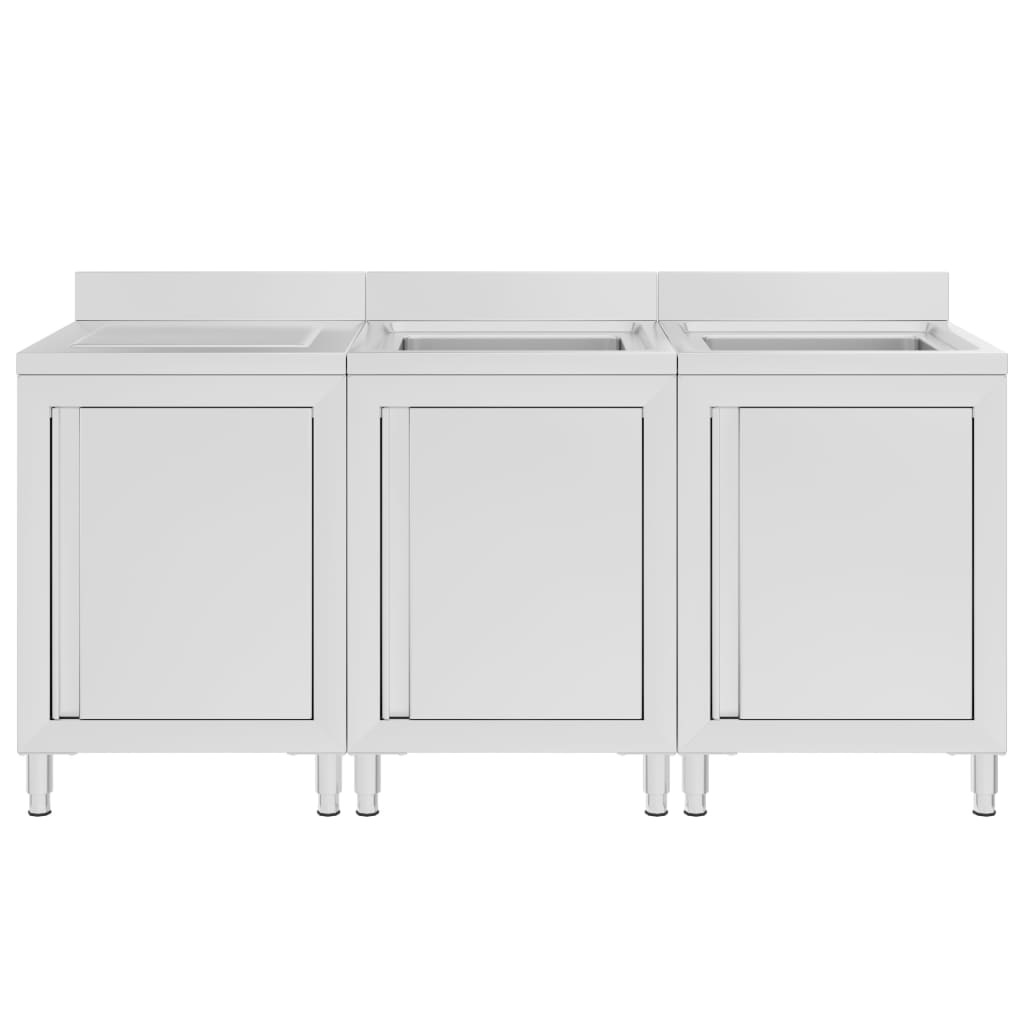 Vidaxl Washbasin Cabinet kommerziell 180x6096 cm Edelstol