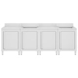 Vidaxl Washbasin Cabinet kommerziell 240x6096 cm Edelstol