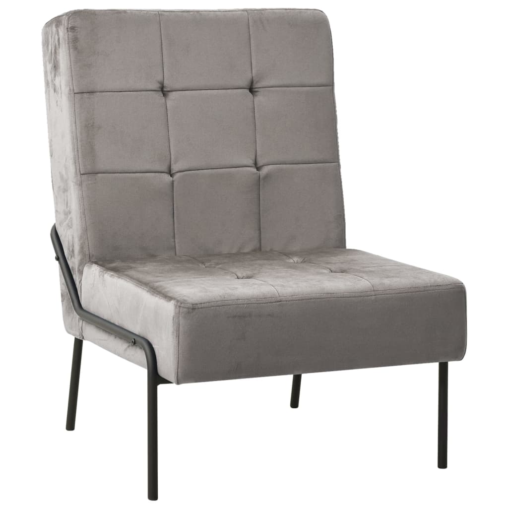 Vidaxl relaxstoel 65x79x87 cm fluweel lichtgrijs