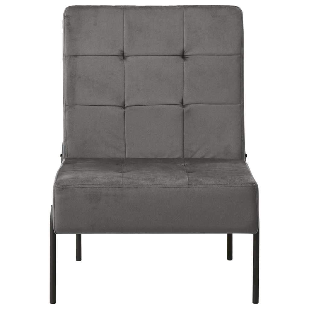 Vidaxl relaxstoel 65x79x87 cm fluweel donkergrijs