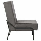 Vidaxl relaxstoel 65x79x87 cm fluweel donkergrijs