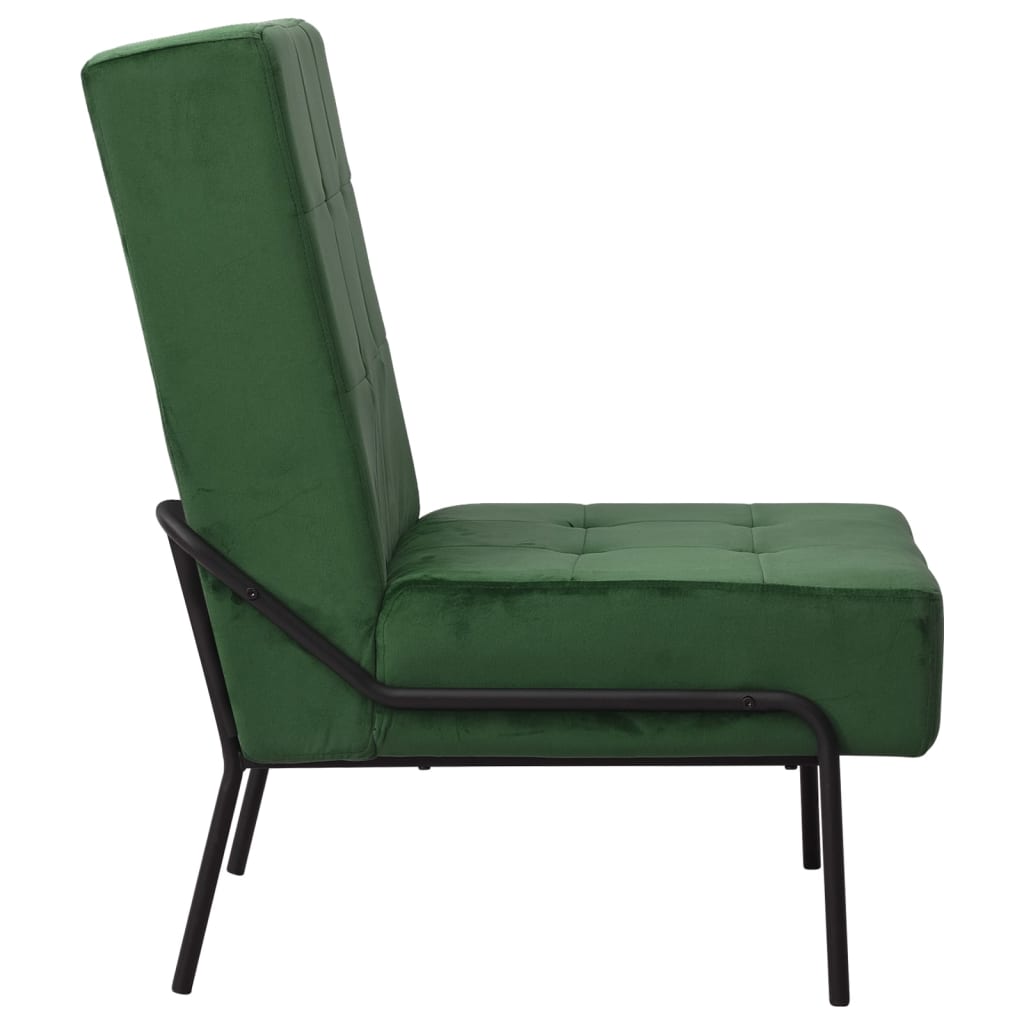 Vidaxl relaxstoel 65x79x87 cm fluweel donkergroen