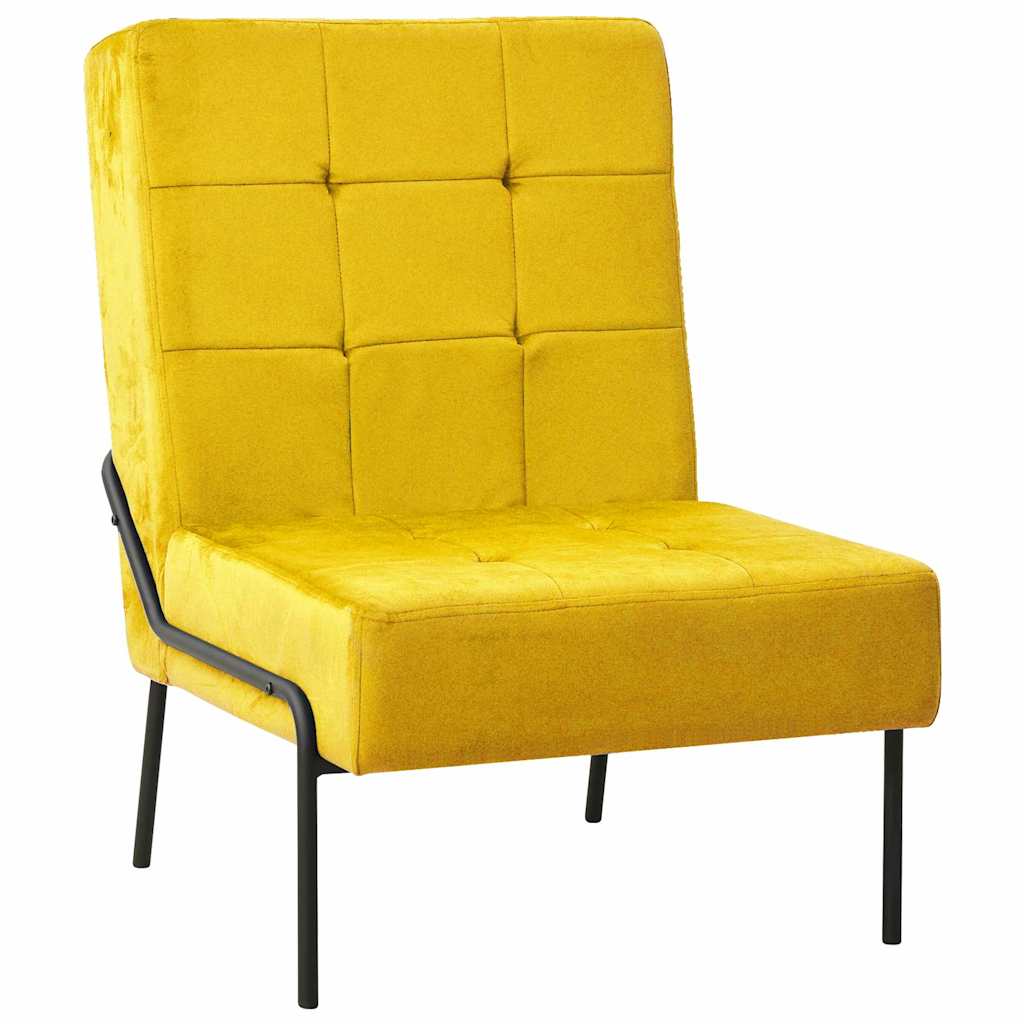 Vidaxl relaxstoel 65x79x87 cm fluweel mosterdgeel