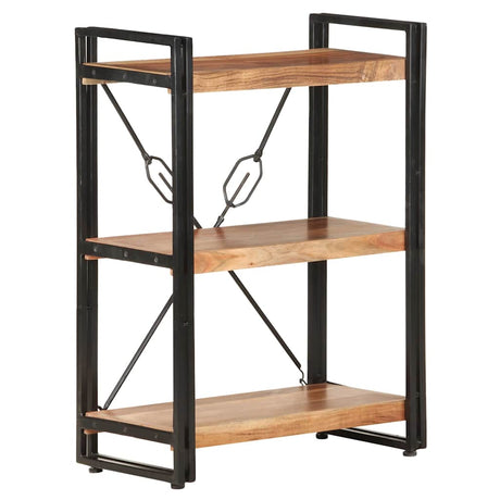 Vidaxl boekenkast met 3 schappen 60x30x80 cm massief acaciahout