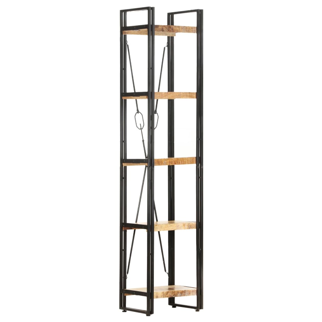 Vidaxl boekenkast met 5 schappen 40x30x180 cm massief mangohout