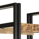 Vidaxl boekenkast met 5 schappen 40x30x180 cm massief mangohout