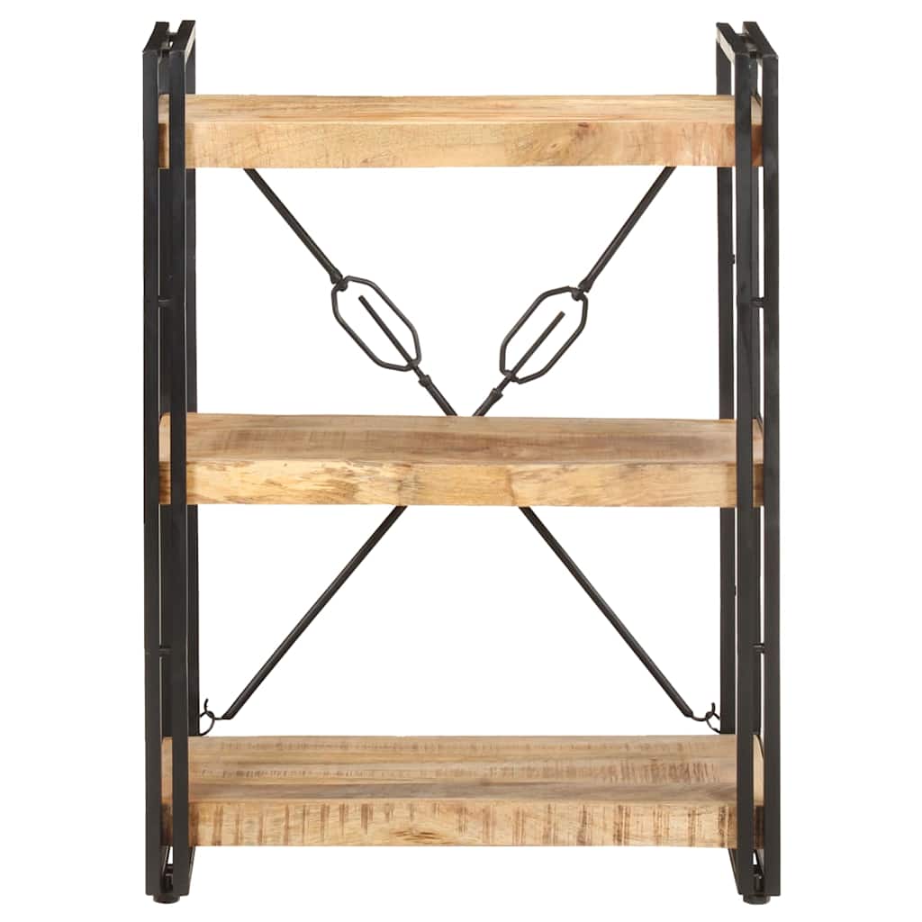 Vidaxl boekenkast met 3 schappen 60x30x80 cm massief mangohout
