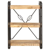 Vidaxl boekenkast met 3 schappen 60x30x80 cm massief mangohout