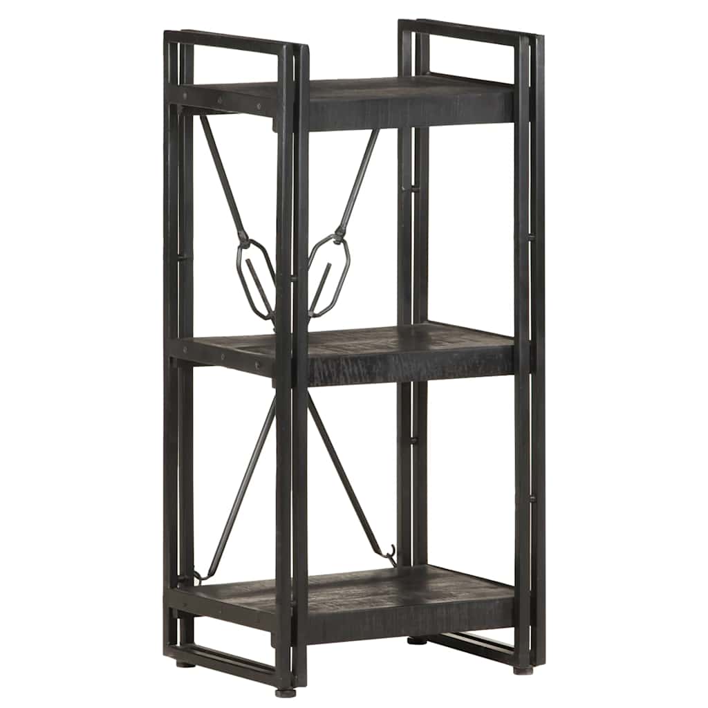 Vidaxl boekenkast met 3 schappen 40x30x80 cm massief mangohout