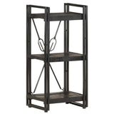 Vidaxl boekenkast met 3 schappen 40x30x80 cm massief mangohout