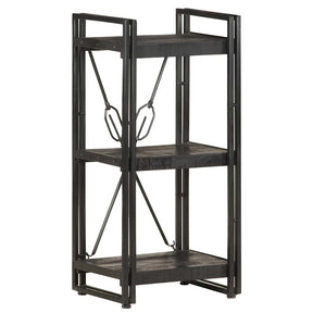 Vidaxl boekenkast met 3 schappen 40x30x80 cm massief mangohout