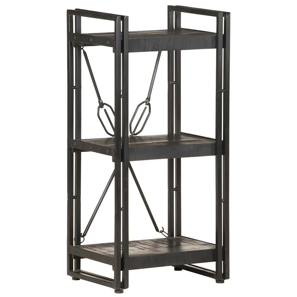 Vidaxl boekenkast met 3 schappen 40x30x80 cm massief mangohout