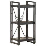 Vidaxl boekenkast met 3 schappen 40x30x80 cm massief mangohout