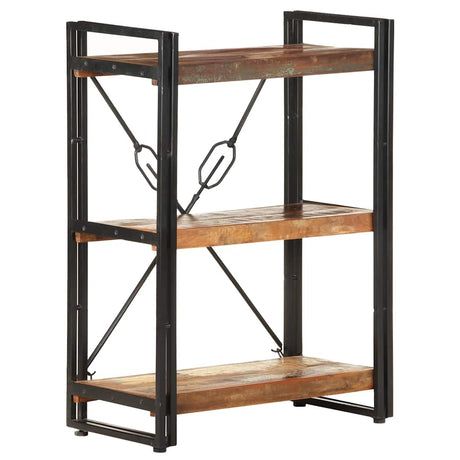 Vidaxl boekenkast met 3 schappen 60x30x80 cm massief gerecycled hout