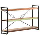Vidaxl boekenkast met 3 schappen 140x30x80 cm massief gerecycled hout