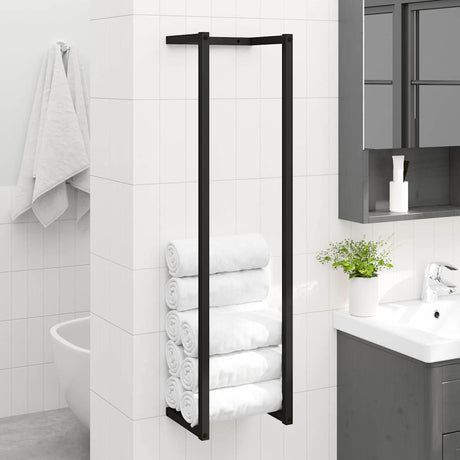 Vidaxl handdoekenrek 25x20x95 cm ijzer zwart