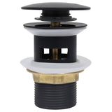 Vidaxl Drain Pop-up med Overflow 6.4x6.4x9.1 cm svart