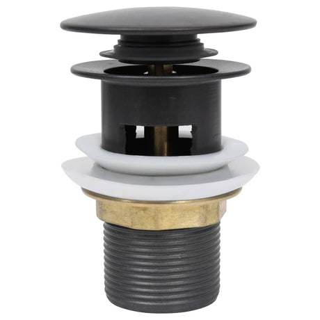 Vidaxl afvoer pop-up met overloop 6,4x6,4x9,1 cm grijs