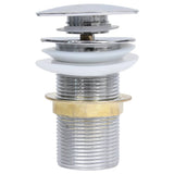 Vidaxl afvoer pop-up zonder overloop 6,4x6,4x9,1 cm chroomkleurig