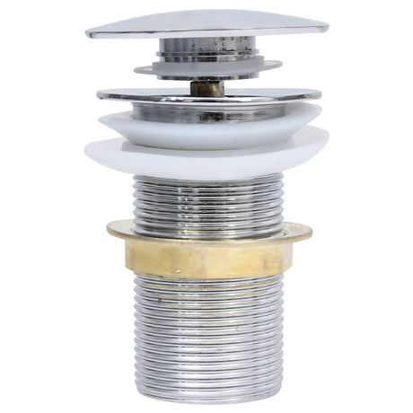 Vidaxl afvoer pop-up zonder overloop 6,4x6,4x9,1 cm chroomkleurig
